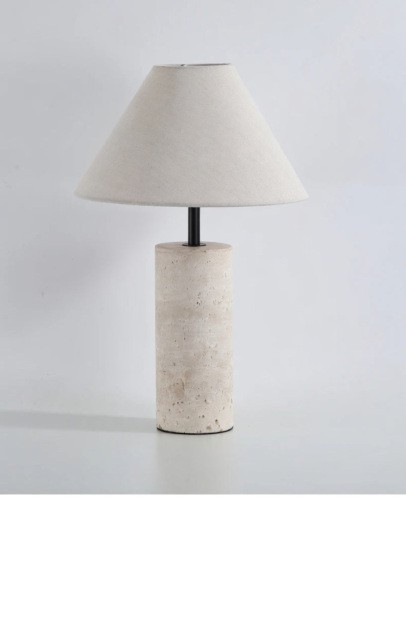 Travertine Table Lamp | The Axel Vervoordt Aesthetic