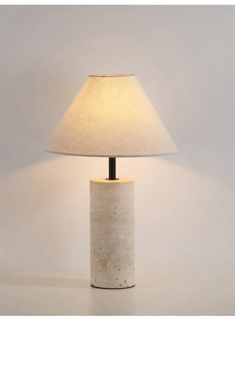 Travertine Table Lamp | The Axel Vervoordt Aesthetic