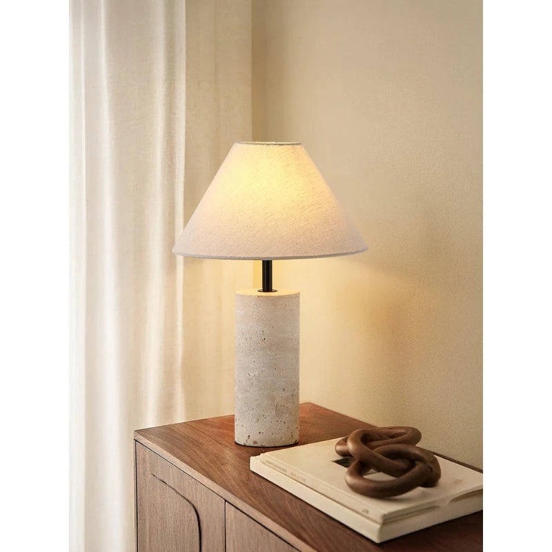 Travertine Table Lamp | The Axel Vervoordt Aesthetic