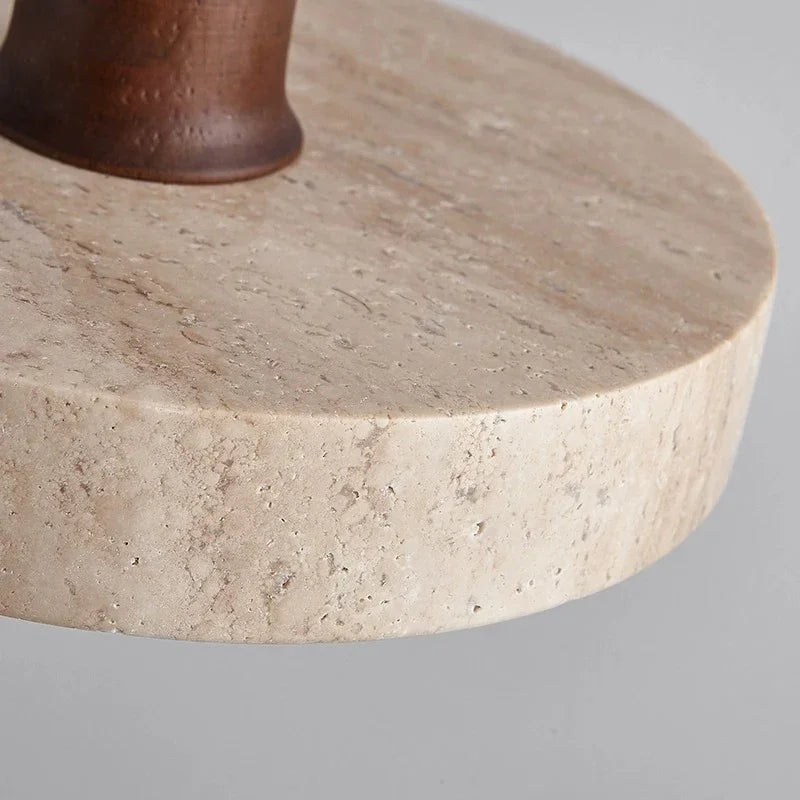 Travertine Saucer Pendant | The Stone Halo