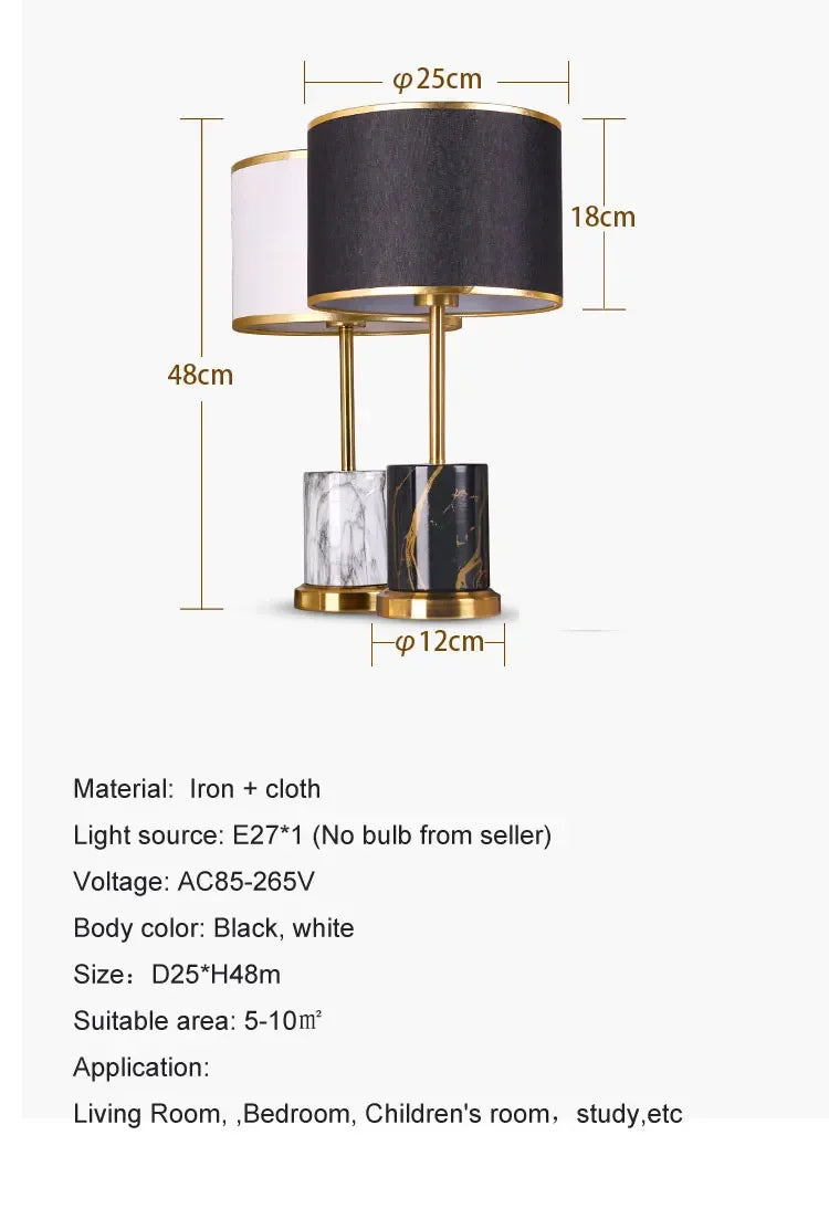 Marble Lamp | The Gold Anchor