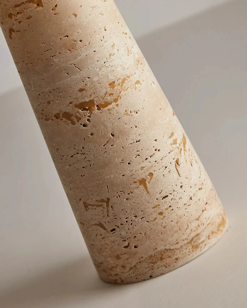 Travertine Mushroom Lamp | The Stone Vessel