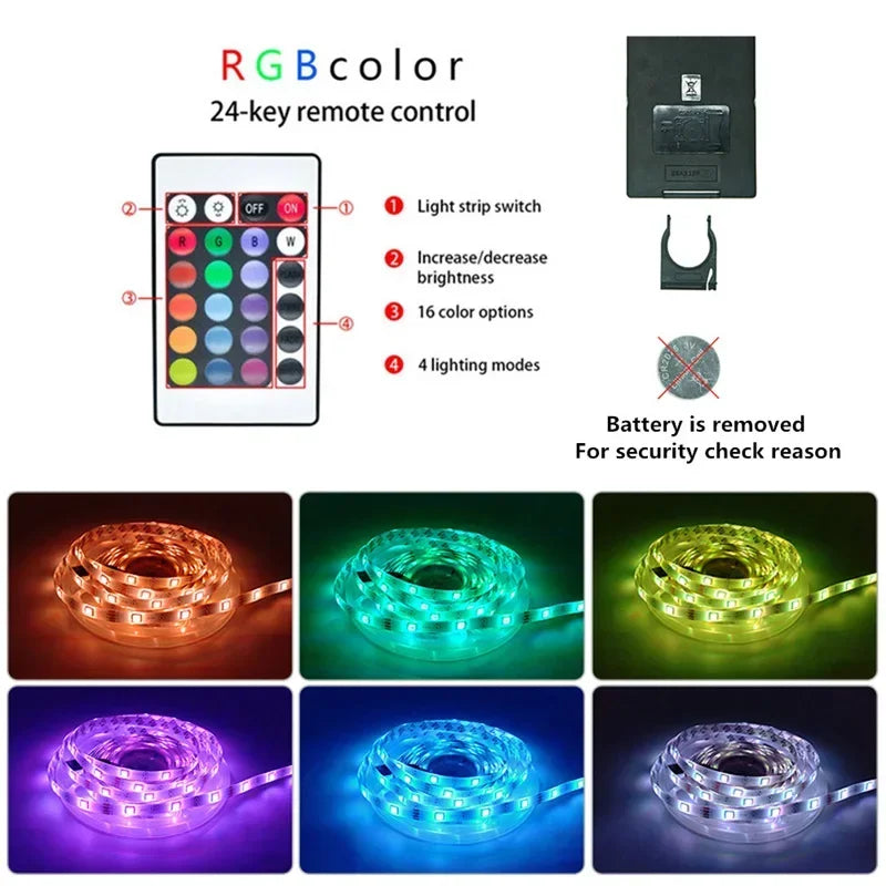 RGB LED Strip USB (WiFi · Bluetooth · IR · 3Key)