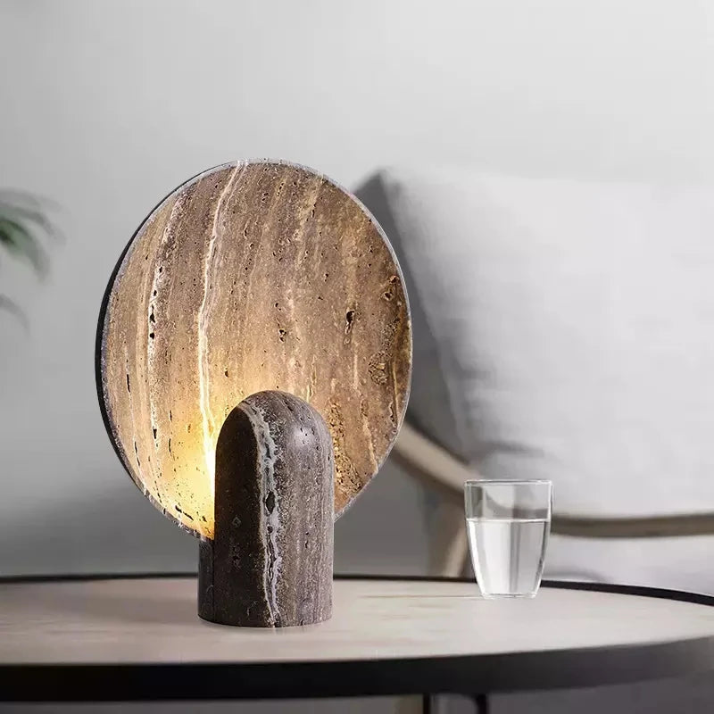 Travertine Resin Lamp | The Brown Stillness