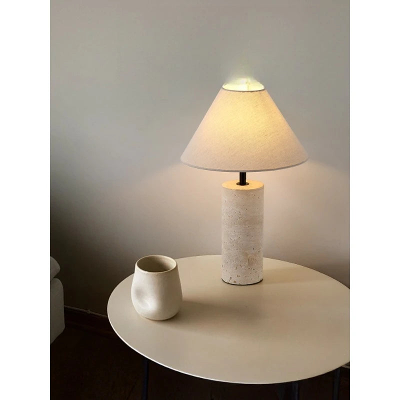 Travertine Table Lamp | The Axel Vervoordt Aesthetic