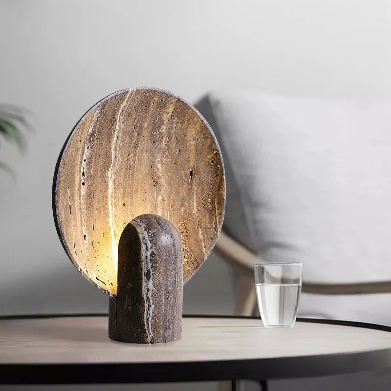 Travertine Resin Lamp | The Brown Stillness