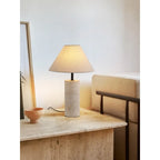 Travertine Table Lamp | The Axel Vervoordt Aesthetic