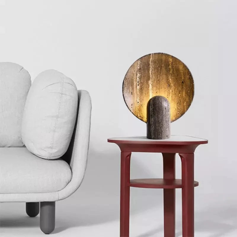 Travertine Resin Lamp | The Brown Stillness