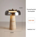 Travertine Mushroom Lamp | The Stone Vessel