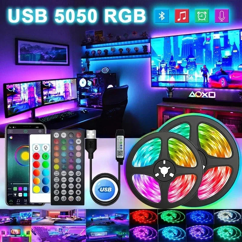 RGB LED Strip USB (WiFi · Bluetooth · IR · 3Key)