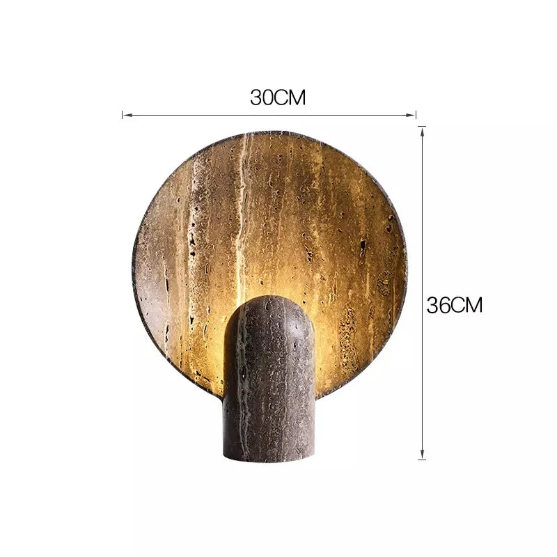 Travertine Resin Lamp | The Brown Stillness