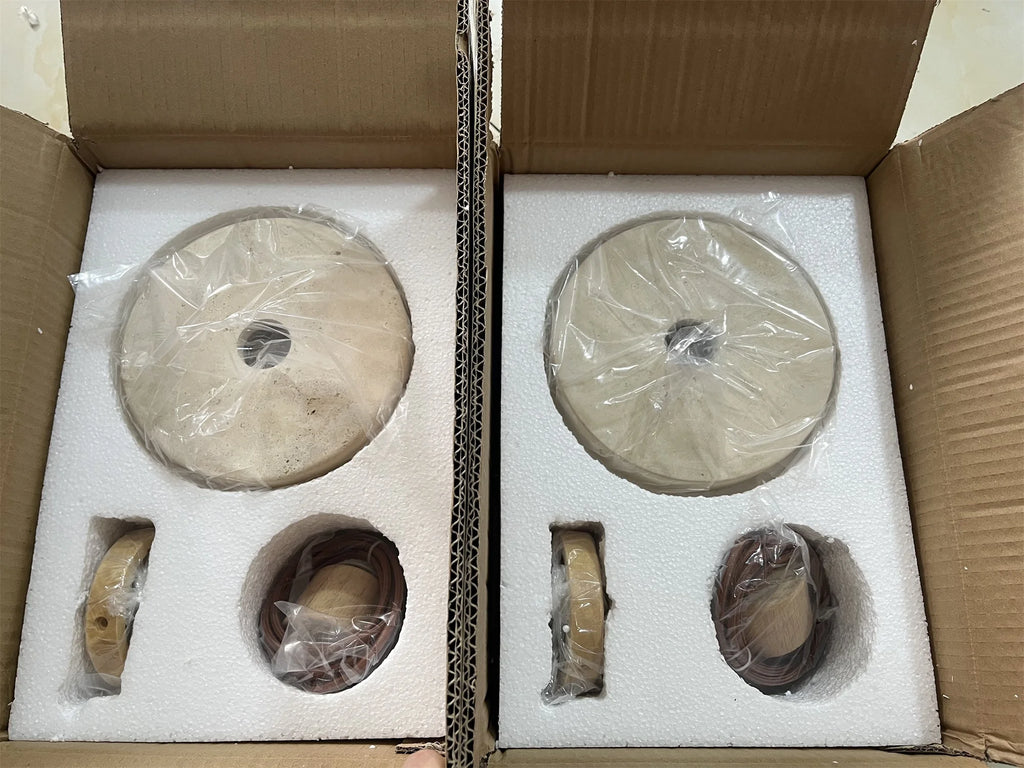 Travertine Saucer Pendant | The Stone Halo