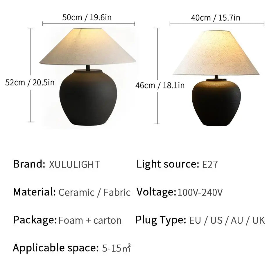 Ceramic Lamp | The Black Ritual