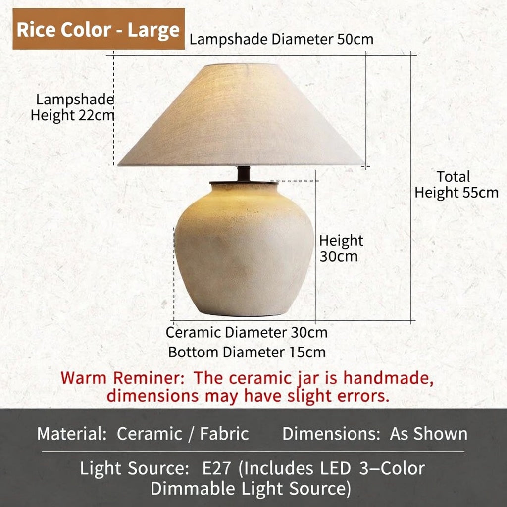 Ceramic Lamp | The Natural Linen