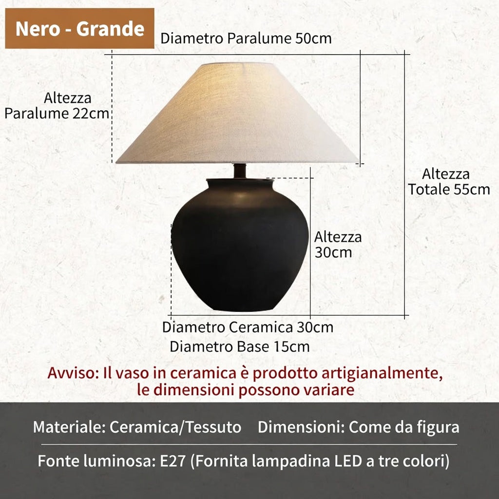 Ceramic Lamp | The Natural Linen