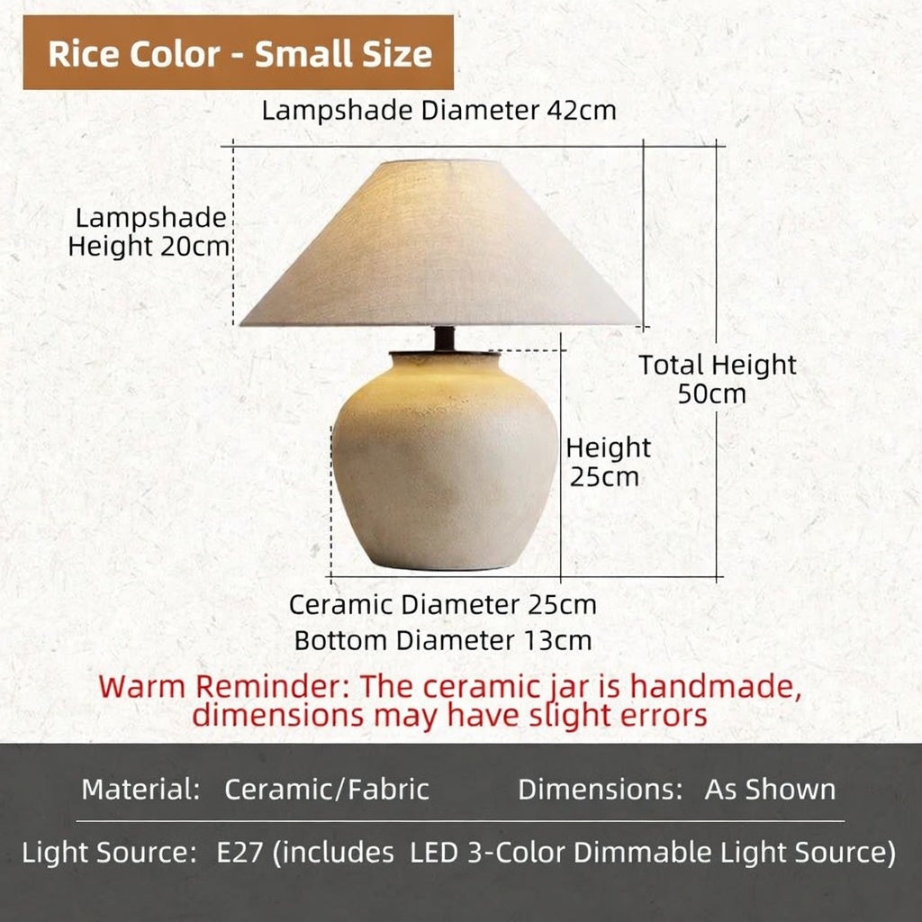 Ceramic Lamp | The Natural Linen